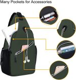 MOSISO Sling Backpack, Multipurpose Crossbody Shoulder Bag Travel Hiking Daypack - Image 2